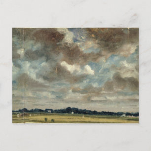 John Constable   Uitgebreid landschap met grijze C Briefkaart