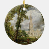 John Constable | Uitzicht van de kathedraal van Sa Keramisch Ornament (Achterkant)