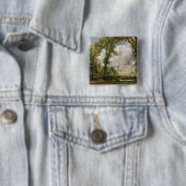 John Constable | Uitzicht van de kathedraal van Sa Vierkante Button 5,1 Cm (In situ)