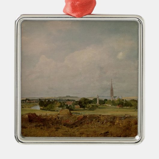 John Constable | Uitzicht van Salisbury Metalen Ornament (Voorkant)
