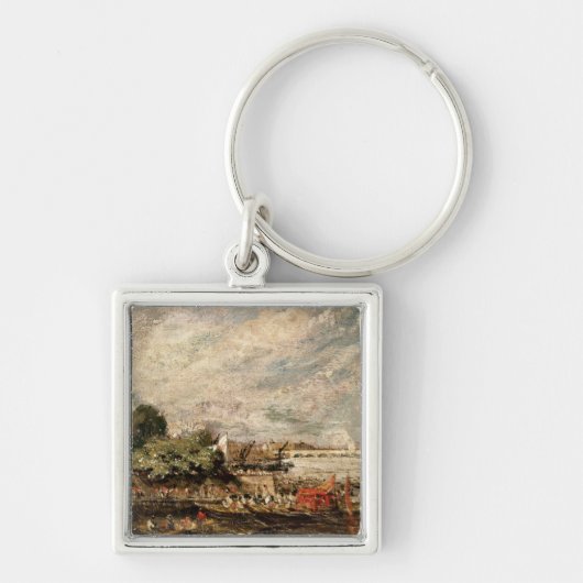 John Constable | Waterloorbrug van het boven White Sleutelhanger (Voorkant)