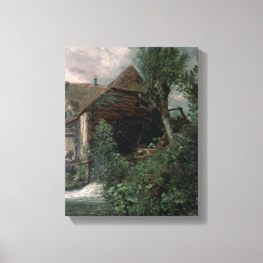 John Constable | Watermolen in Gillingham, Dorset Canvas Afdruk (Voorkant)