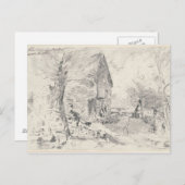 John Constable | Watermolen in Newbury (potlood) Briefkaart (Voorkant / Achterkant)