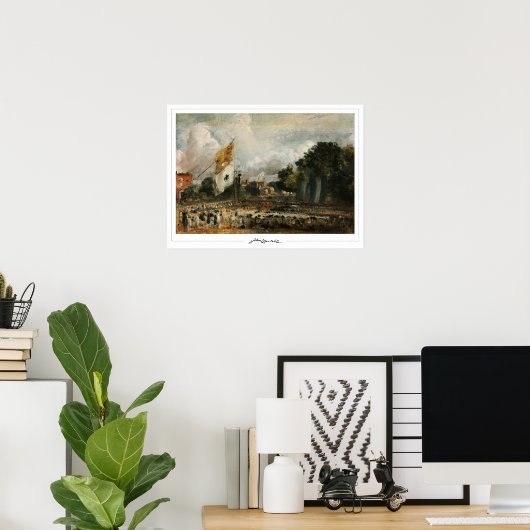 John Constable Zedign Art Poster #32 (Thuiskantoor)