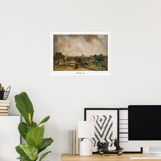 John Constable Zedign Art Poster #42 (Thuiskantoor)