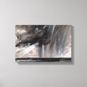 John Constable - Zeegezichtstudie met regenwolk Canvas Afdruk (Voorkant)