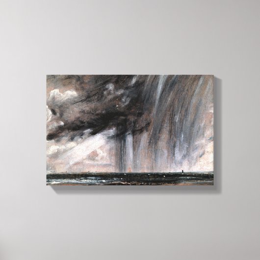 John Constable - Zeegezichtstudie met regenwolk Canvas Afdruk (Voorkant)