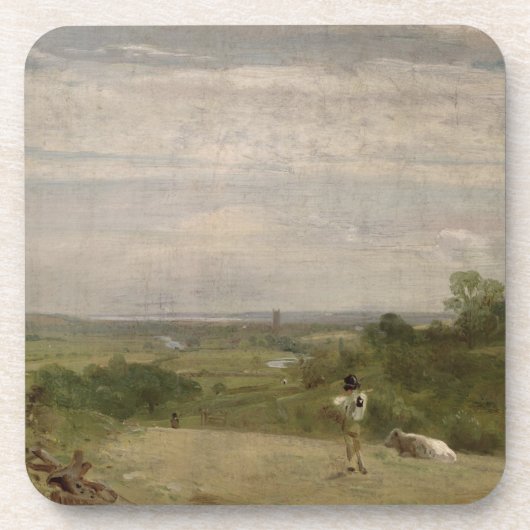 John Constable | Zommorgen: Dedham uit Langh Drankjes Onderzetter (Voorkant)