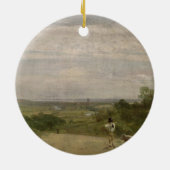 John Constable | Zommorgen: Dedham uit Langh Keramisch Ornament (Achterkant)