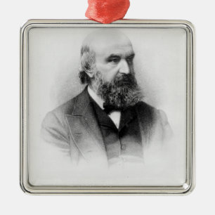 John Couch Adams, gegraveerd door George J. Stodar Metalen Ornament