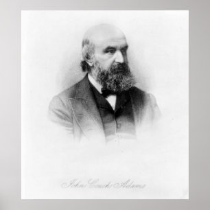 John Couch Adams, gegraveerd door George J. Stodar Poster
