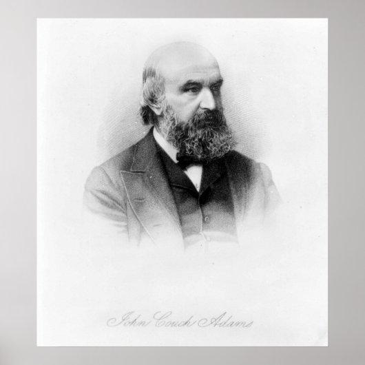John Couch Adams, gegraveerd door George J. Stodar Poster (Voorkant)