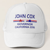 John Cox Gouverneur California 2018 Trucker Pet (Voorkant)