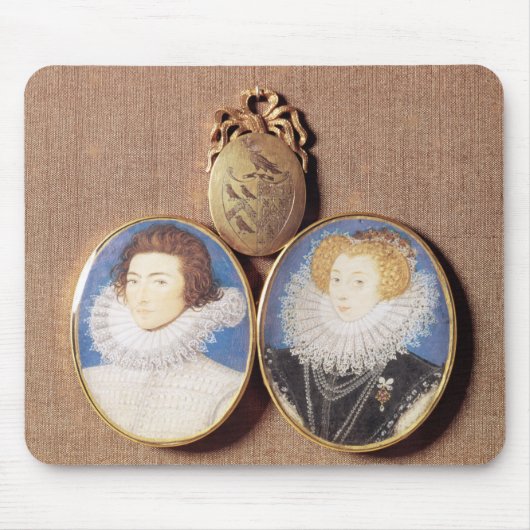 John Croker en zijn vrouw Frances Muismat (Voorkant)