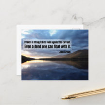 John Crowe Inspirerend Quote "Sterke vis"