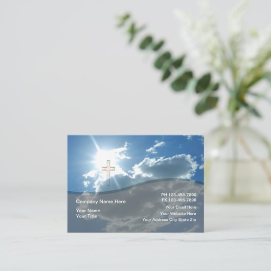 John Custom Religious Visitekaartje (Staand voorkant)