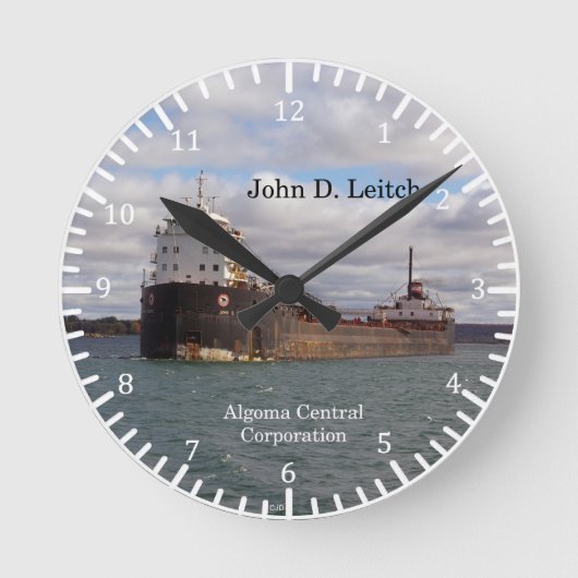 John D. Leitch clock Ronde Klok (Voorkant)