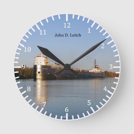 John D. Leitch-klok Ronde Klok (Voorkant)