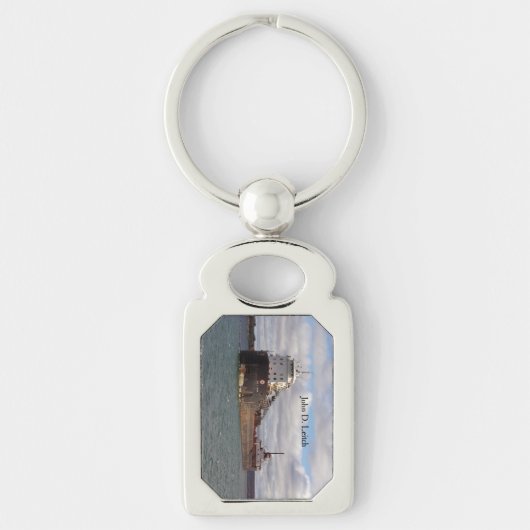 John D. Leitch metal key chain Sleutelhanger (Voorkant)