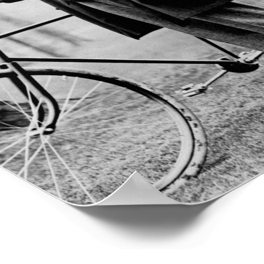 John D. Rockefeller met Bicycle - 1913 Poster (Hoek)