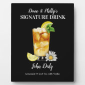 John Daly Aangepaste Cocktailbar Drank Sign Fotoplaat (Voorkant)