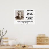 John Davison Rockefeller maakt geld kopen Poster (Keuken)