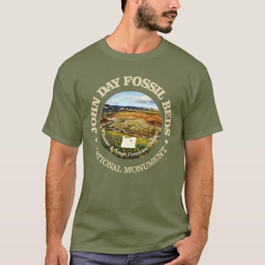 John Day Fossil Bedden (NM) T-shirt (Voorkant)