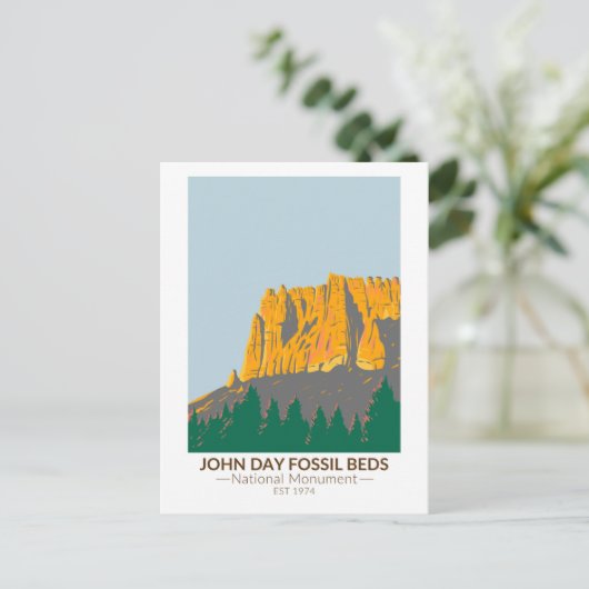John Day Fossil Beds Nationaal Monument Oregon Briefkaart (Staand voorkant)