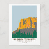 John Day Fossil Beds Nationaal Monument Oregon Briefkaart (Voorkant)
