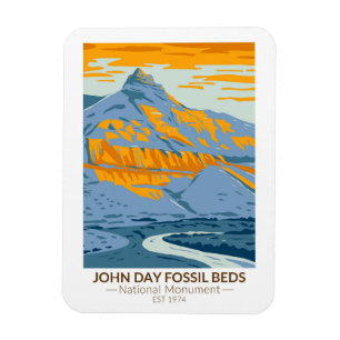 John Day Fossil Beds Nationaal Monument Oregon Magneet