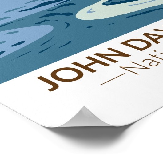 John Day Fossil Beds Nationaal Monument Oregon Poster (Hoek)