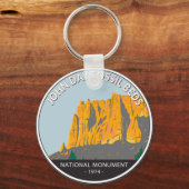 John Day Fossil Beds Nationaal Monument Oregon Sleutelhanger (Voorkant)