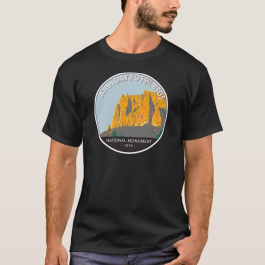 John Day Fossil Beds Nationaal Monument Oregon T-shirt (Voorkant)