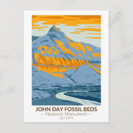 John Day Fossil Beds National Monument Oregon Post Briefkaart