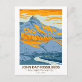 John Day Fossil Beds National Monument Oregon Post Briefkaart (Voorkant)