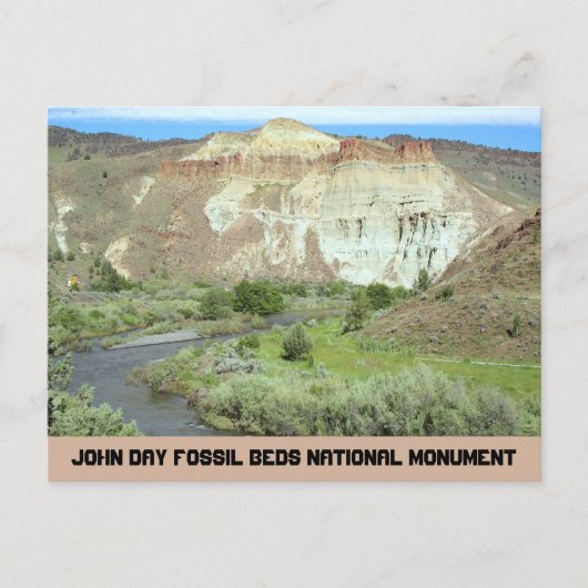 John Day Fossil Beds National Monument Travel Briefkaart (Voorkant)