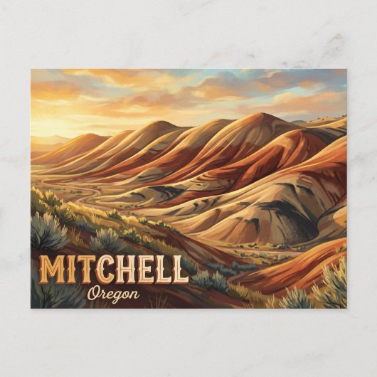 John Day Fossil Beds National Monument VS Briefkaart (Voorkant)