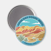 John Day Fossil Beds National Monument VS Magneet (Voorkant / Achterkant)