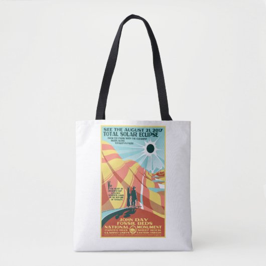 John Day Fossil Beds Solar Eclipse Canvas tas (Voorkant)
