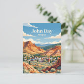 John Day, Oregon Briefkaart (Staand voorkant)