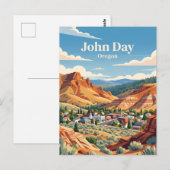 John Day, Oregon Briefkaart (Voorkant / Achterkant)