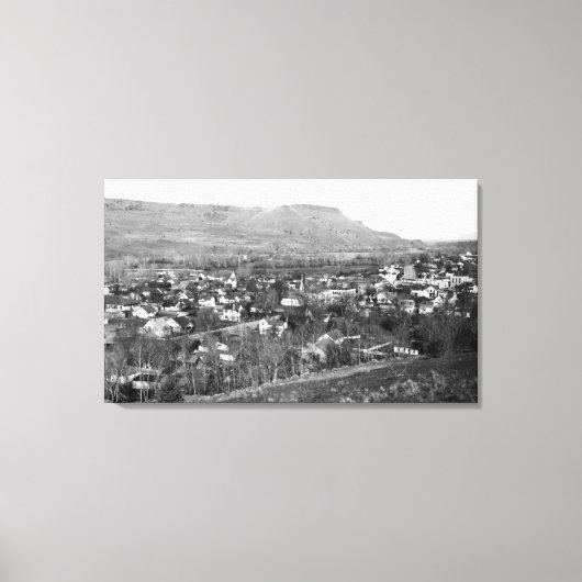 John Day, Oregon Town Uitzicht Foto Canvas Afdruk (Voorkant)