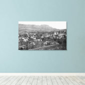 John Day, Oregon Town Uitzicht Foto Canvas Afdruk (Insitu (Houten vloer))
