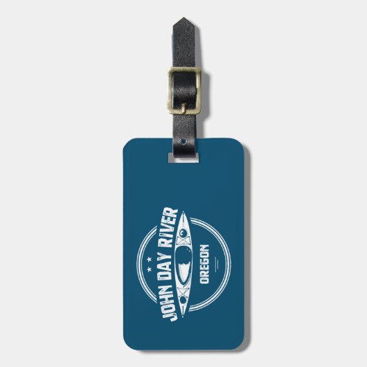 John Day River Oregon Kayaking Bagagelabel (Voorkant verticaal)