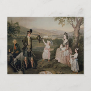 John, de 4de hertog van Atholl en zijn familie Briefkaart
