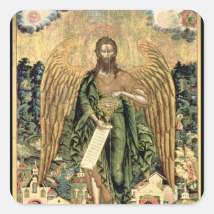 John de Baptist, Angel of the Wilderness Vierkante Sticker