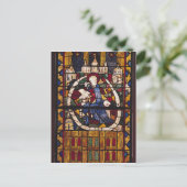 John de Evangelist die de Apocalypse schrijft Briefkaart (Staand voorkant)