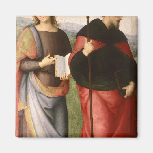 John, de Evangelist en St. Augustinus van Magneet (Voorkant)
