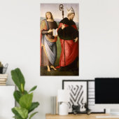 John, de Evangelist en St. Augustinus van Poster (Thuiskantoor)