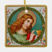 John de Evangelist (JMAS 06) Keramisch Ornament (Voorkant)